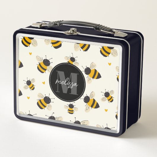 Gratis Bijen Metalen Lunchbox (Voorkant)