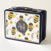 Gratis Bijen Metalen Lunchbox (Achterkant)