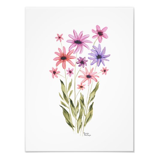 Gratis Bloemboeket Foto Print Afdruk (Voorkant)