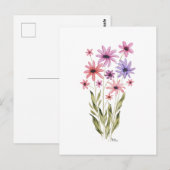 Gratis Bloemboeket Foto Print Briefkaart (Voorkant / Achterkant)