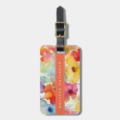 Gratis Bloemen Bagage Label (Voorkant verticaal)