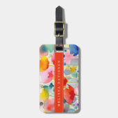Gratis Bloemen Bagage Label (Voorkant verticaal)