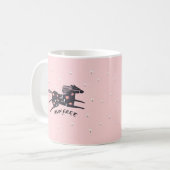 Gratis Blush Pink Horse Inspirerend Christelijk ui Koffiemok (Voorkant links)