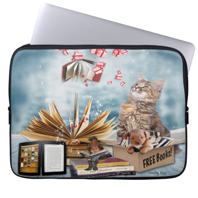 Gratis boeken laptop sleeve (Voorkant)