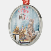 Gratis boeken metalen ornament (Links)