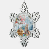 Gratis boeken tin sneeuwvlok ornament (Rechts)