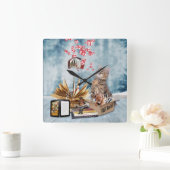 Gratis boeken vierkante klok (Huis)