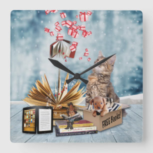 Gratis boeken vierkante klok