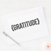 Gratis - Brackset - zwart en wit Rechthoekige Sticker (Envelop)