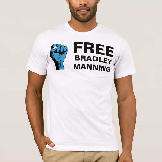 GRATIS BRADLEY MANNING T-SHIRT (Voorkant)