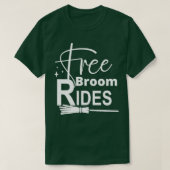 Gratis Broom Rides Funny Halloween Design Witches  T-shirt (Design voorkant)