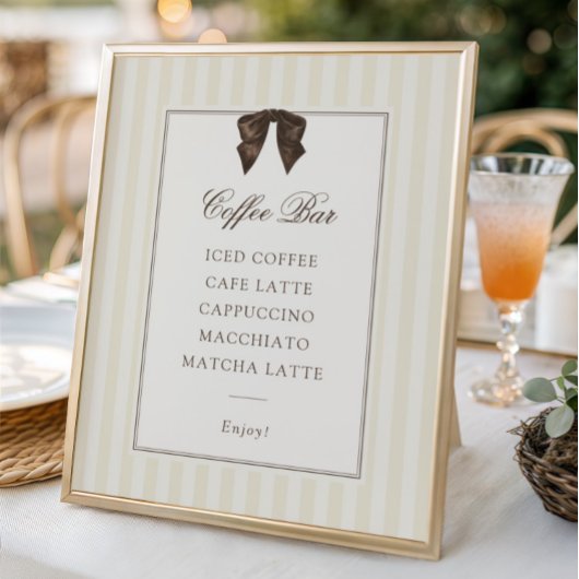 Gratis Bruine Strikken Koffiebar Poster