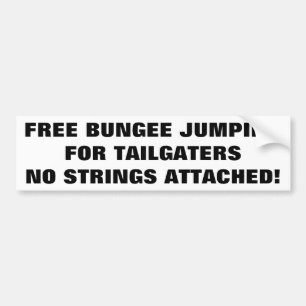 Gratis bungee pomping voor tapijten, geen stralen bumpersticker