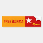 GRATIS BURMA-BUMPERSTICKER BUMPERSTICKER (Voorkant)