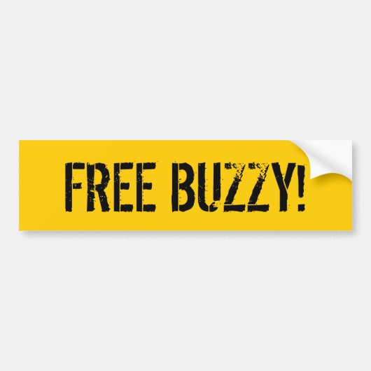 GRATIS BUZY! BUMPERSTICKER (Voorkant)