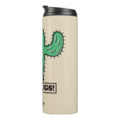 Gratis Cactus Hugs aangepaste naam tumbler Thermosbeker (Geroteerd rechts)