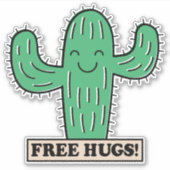 Gratis cactus knuffels sticker (Voorkant)