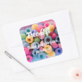 Gratis cadeau Stickers voor klanten - Pastel Beads (Envelop)