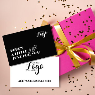 Gratis cadeaukaart Aangepast zakelijk cadeaubewi Informatiekaartje