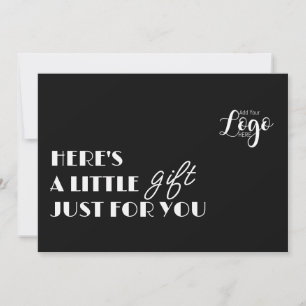 Gratis cadeaukaart Aangepast zakelijk cadeaubewi Kaart