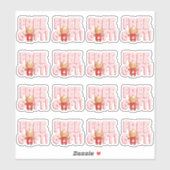 Gratis cadeaukaartjes voor kerstmis sticker (Vel)