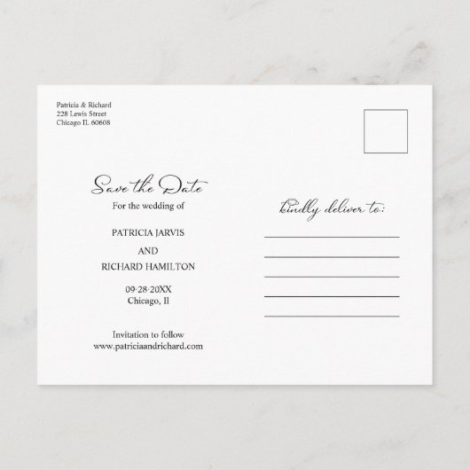 Gratis Cake en een bruiloft aan de zijkant sparen  Briefkaart (Achterkant)