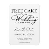 Gratis Cake en een bruiloft aan de zijkant sparen  Magneet (Verticaal)