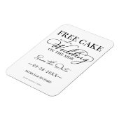 Gratis Cake en een bruiloft aan de zijkant sparen  Magneet (Linkerzijde)