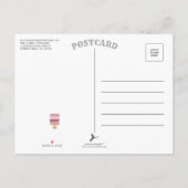 Gratis Cake Funny Modern Photo Wedding Save the Da Aankondigingskaart (Achterkant)