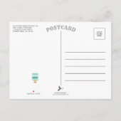 Gratis Cake Funny Modern Photo Wedding Save the Da Aankondigingskaart (Achterkant)