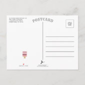 Gratis Cake Funny Modern Photo Wedding Save the Da Aankondigingskaart (Achterkant)