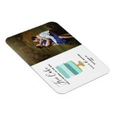 Gratis Cake Funny Modern Photo Wedding Save the Da Magneet (Rechterzijde)