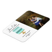 Gratis Cake Funny Modern Photo Wedding Save the Da Magneet (Linkerzijde)