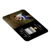 Gratis Cake Funny Modern Photo Wedding Save the Da Magneet (Rechterzijde)