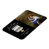 Gratis Cake Funny Modern Photo Wedding Save the Da Magneet (Linkerzijde)