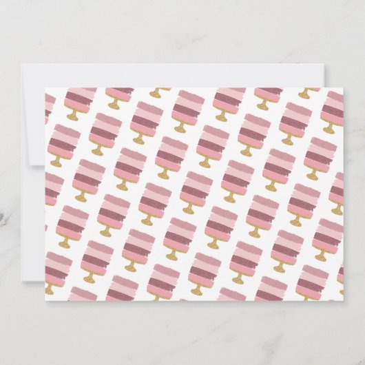 Gratis Cake Funny Modern Photo Wedding Save the Da Save The Date (Achterkant)