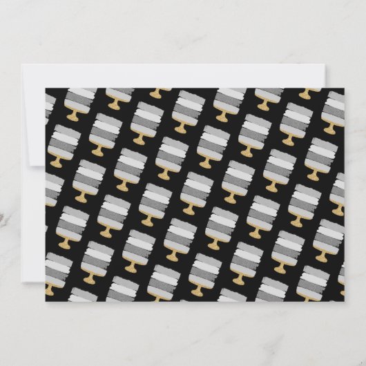 Gratis Cake Funny Modern Photo Wedding Save the Da Save The Date (Achterkant)