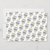 Gratis Cake Funny Modern Photo Wedding Save the Da Save The Date (Achterkant)