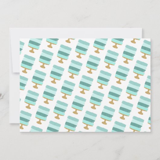 Gratis Cake Funny Modern Photo Wedding Save the Da Save The Date (Achterkant)