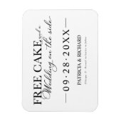 Gratis Cake Funny Wedding Save the Date Magneet (Verticaal)