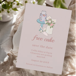 Gratis Cake Grappig Stoffig Roze Kaart