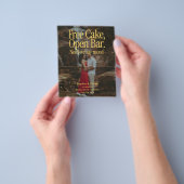 Gratis Cake Open Bar Retro Foto Save The Date Flye Flyer (Hand)