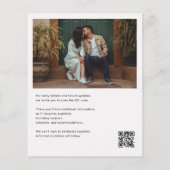 Gratis Cake Open Bar Retro Foto Save The Date Flye Flyer (Achterkant)