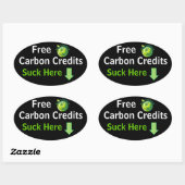 Gratis Carbon Credits uitlaatpijp sticker (Vel)