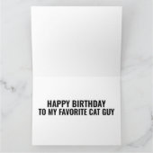 GRATIS CAT DAD "CAT GUY"-KAARTEN VOOR HEM KAART (Binnen)