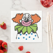 Gratis Clown Karakter met Oranje Haar Servet (Insitu)