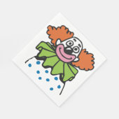 Gratis Clown Karakter met Oranje Haar Servet (Hoek)
