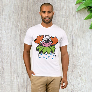 Gratis Clown Karakter met Oranje Haar T-shirt