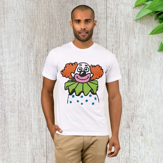 Gratis Clown Karakter met Oranje Haar T-shirt