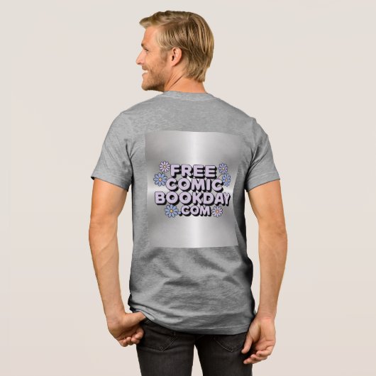 Gratis Comic Book Day Grijs T-shirt (Voorkant)